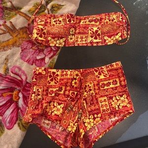 Nice orange bikini swimsuit